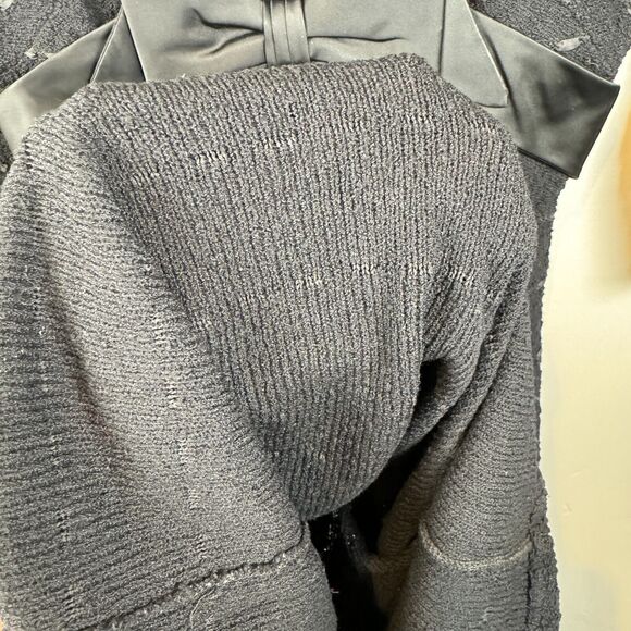 Vintage 1940s Knit Dress Black Boucle Hand Loomed‎ Snyderknit Size Small? - Picture 7 of 12